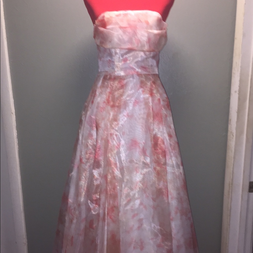 B. DARLIN HALTER LONG HI/LOW DRESS